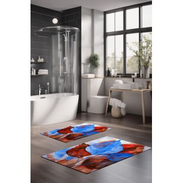 Set covorase de baie, Cartwright, CT-5412, Poliester, Multicolor