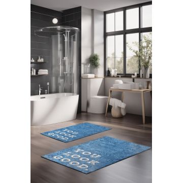 Set covorase de baie, Cartwright, CT-5416, Poliester, Multicolor