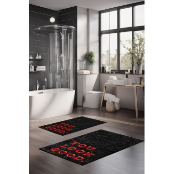 Set covorase de baie, Cartwright, CT-5418, Poliester, Multicolor