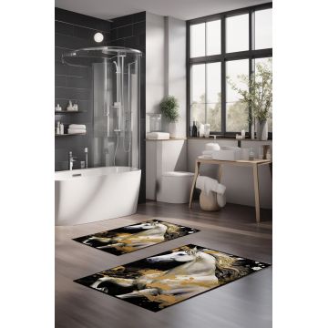 Set covorase de baie, Cartwright, CT-5420, Poliester, Multicolor