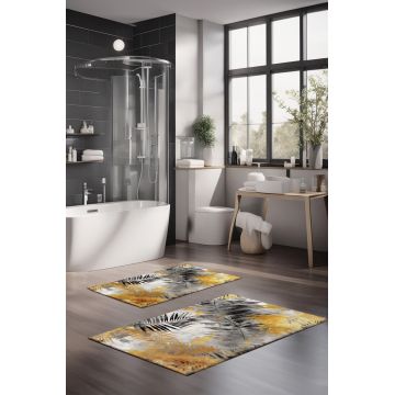 Set covorase de baie, Cartwright, CT-5423, Poliester, Multicolor