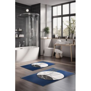 Set covorase de baie, Cartwright, CT-5428, Poliester, Multicolor