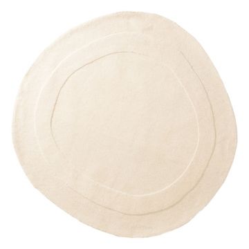 Covor crem rotund din lână ø 150 cm Cloria – Micadoni