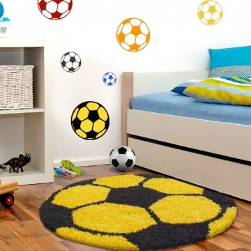 Covor Fun Galben 120x120 cm