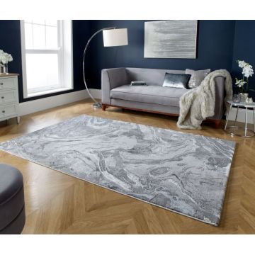 Covor Marbled Argintiu 200X290 cm, Flair Rugs la reducere