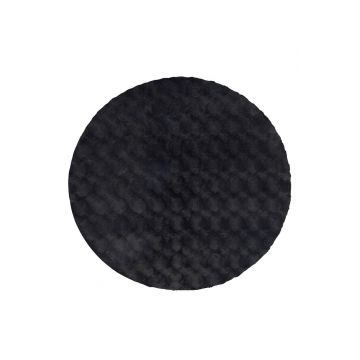 Covor rotund Diamond Cut Antracit 200x200 cm