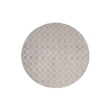 Covor rotund Diamond Cut Gri 120x120 cm