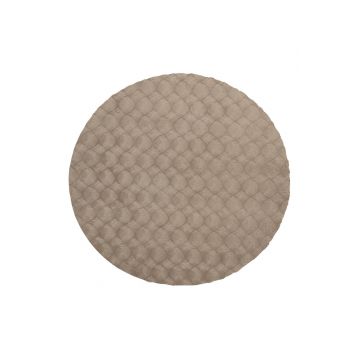 Covor rotund Diamond Cut Taupe 200x200 cm