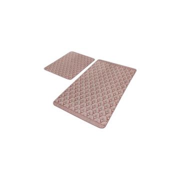 Covorașe de baie maro 2 buc. din catifea 60x100 cm – Mila Home