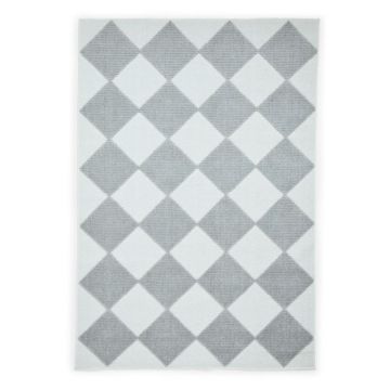 Covor alb-gri deschis lavabil 200x290 cm Lyna Cream&Grey – Think Rugs