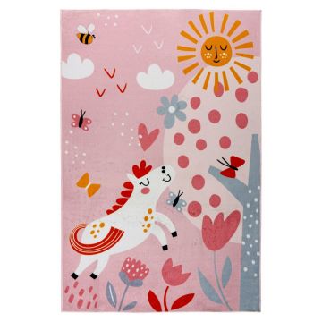 Covor copii Magic Kids ML Roz 115x160 cm
