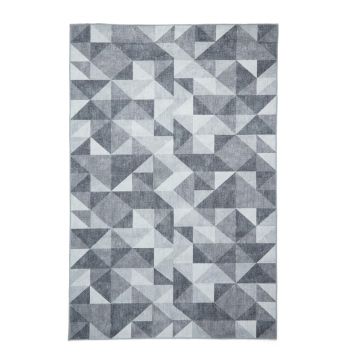 Covor gri lavabil 122x170 cm Coral Grey – Think Rugs