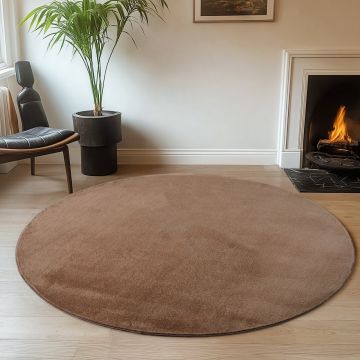 Covor Joy Mocca, Rotund, D200 cm