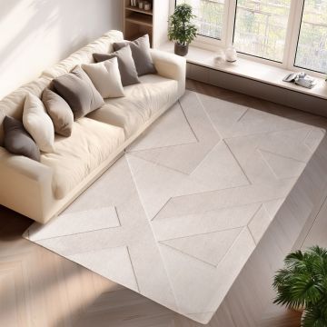 Covor Pompei V3 Crem, 140 x 200cm