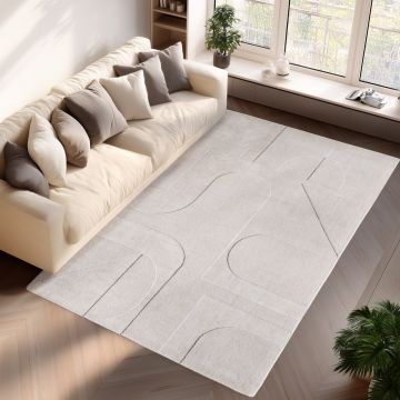 Covor Pompei V4 Crem, 140 x 200cm