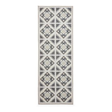 Covor tip traversă gri lavabil 76x230 cm Victoria Beige – Think Rugs