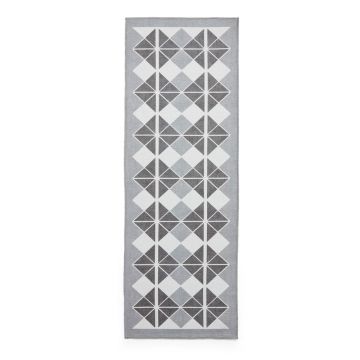 Covor tip traversă gri lavabil 76x230 cm Victoria Dark – Think Rugs