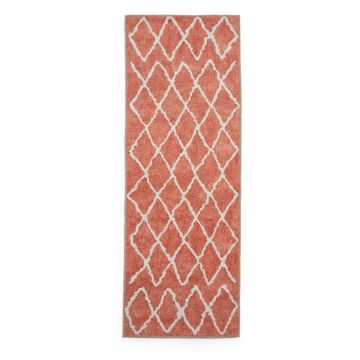 Covor tip traversă portocaliu lavabil 76x230 cm Coral Orange – Think Rugs