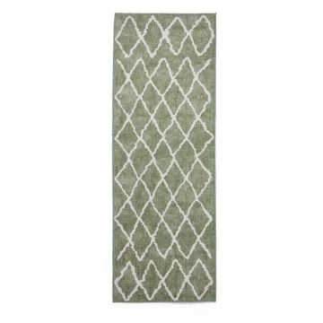 Covor tip traversă verde lavabil 76x230 cm Coral Green – Think Rugs