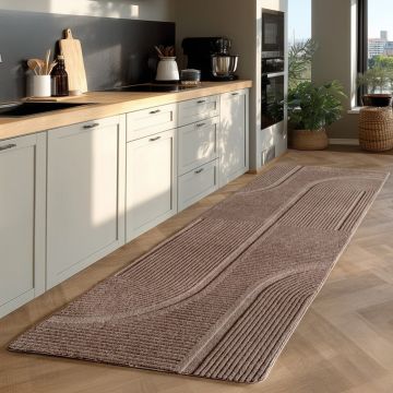 Covor traversa Pompei V2 Bej, 80 x 250 cm