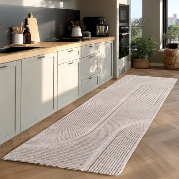 Covor traversa Pompei V2 Crem, 80 x 150 cm