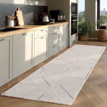 Covor traversa Pompei V3 Crem, 80 x 150 cm