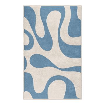 Covor albastru lavabil 120x180 cm Blue Latte – Mila Home