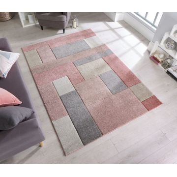 Covor Cosmos Roz 160x230 cm, Flair Rugs