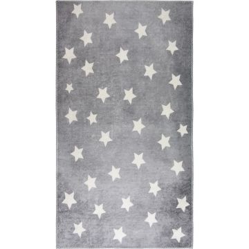 Covor pentru copii gri lavabil 80x120 cm Shining Stars – Vitaus