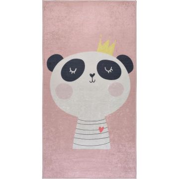 Covor pentru copii roz deschis lavabil 80x120 cm Royalty Mascot – Vitaus