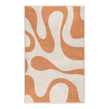 Covor portocaliu lavabil 60x100 cm Caramel Latte – Mila Home