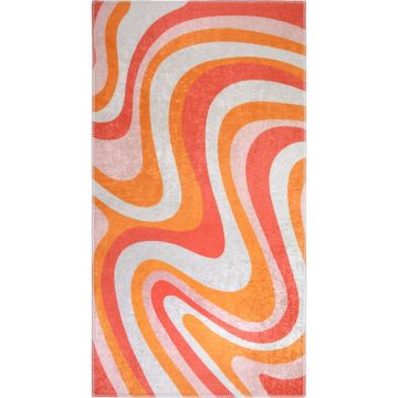 Covor portocaliu lavabil 60x100 cm Colors of Joy – Vitaus ieftin