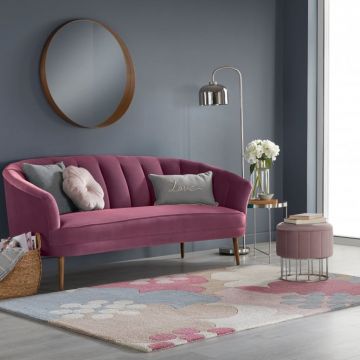 Covor Retro Floral Raspberry 120x170 cm, Flair Rugs ieftin