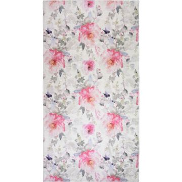 Covor roz-fildeș lavabil 60x100 cm Pink Garden – Vitaus ieftin