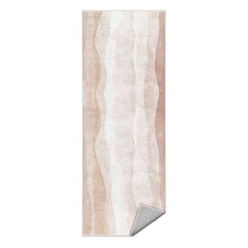 Covor tip traversă crem lavabil 80x200 cm Komodo Beach – Mila Home