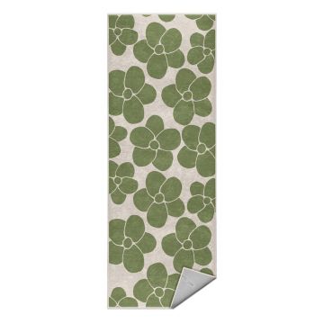 Covor tip traversă verde lavabil 60x230 cm Green Meadow – Mila Home