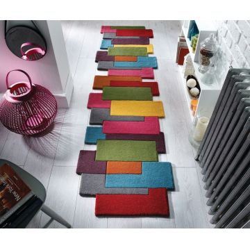 Covor traversă Collage Multicolor 66X300 cm, Flair Rugs