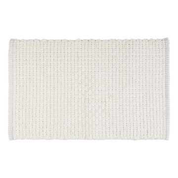 Covoraș de baie alb din material textil 50x80 cm Ecoli – Wenko