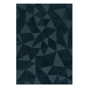 Covor albastru-verde țesut manual din lână 200x290 cm Shard Teal – Flair Rugs