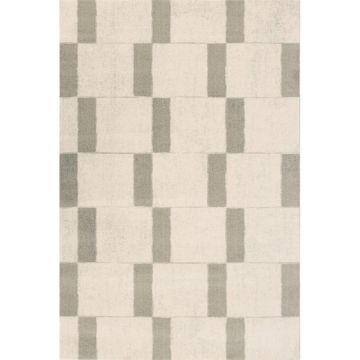 Covor bej din lână 133x190 cm Agnus Pavement – Agnella