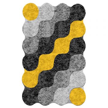 Covor, Conceptum Hypnose, multicolor, 80x120 cm, 100% poliester, antiderapant, lavabil la masina, 286CHL4483