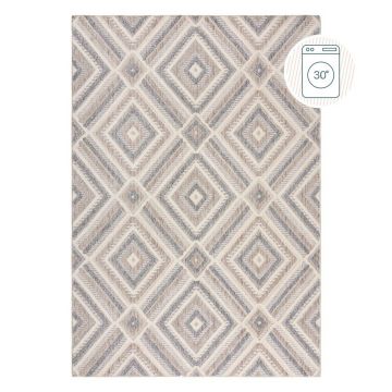 Covor grej lavabil 78x150 cm Beckett – Flair Rugs