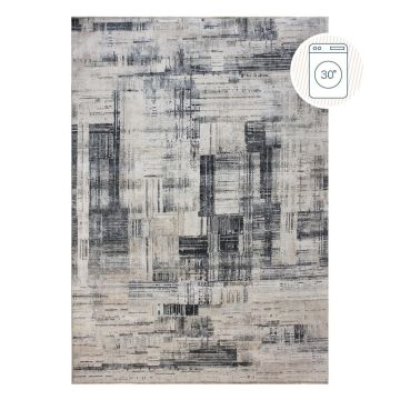 Covor gri lavabil 115x170 cm Silas Abstract – Flair Rugs ieftin