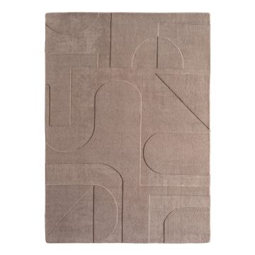 Covor maro deschis lavabil 200x290 cm Pompei 1614 – Ayyildiz Carpets