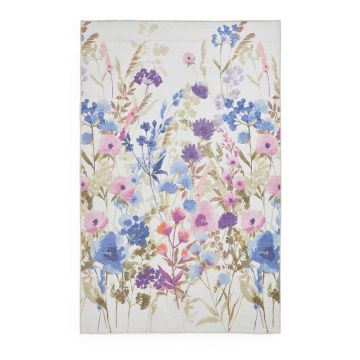 Covor mov lavabil 122x170 cm Country Floral – Catherine Lansfield