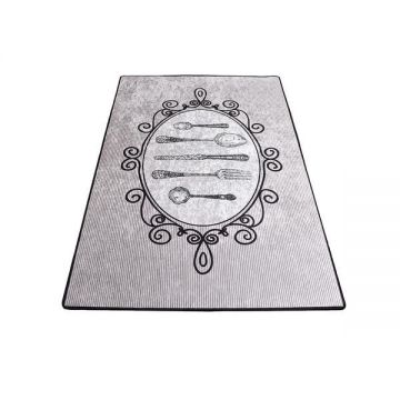 Covor pentru bucatarie Groin, Gri, 80x120cm