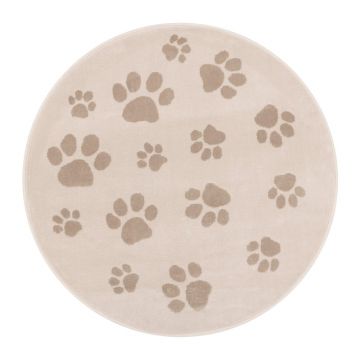 Covor pentru copii bej ø120 cm Paws Light Beige – FD
