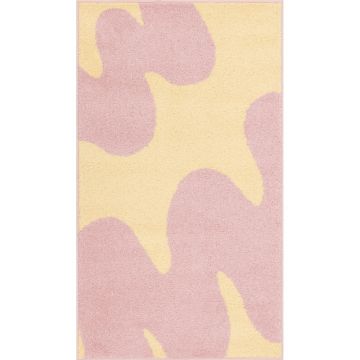 Covor pentru copii galben-roz 80x150 cm Hugsy Vanilla – FD
