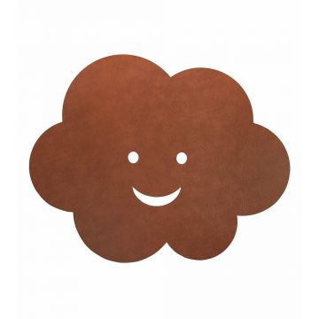 Covor pentru copii maro țesut manual din piele ecologică 113x140 cm Cloud XXXL Bull – LIND DNA