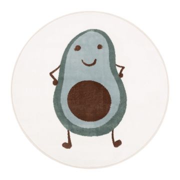 Covor pentru copii verde mentă/fildeș ø133 cm Avocado Mint – FD